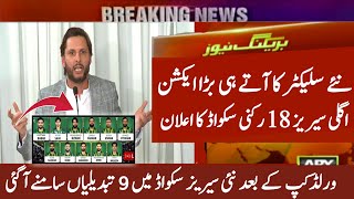 Chief Selector made 9 big changes in the team | pakistan team next series 2024