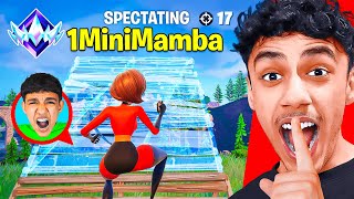 I Secretly Spectated My Little Brother in Ranked Fortnite! (EXPOSED)