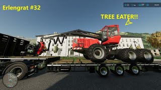 FS22 | I bought a VALMET TREE HARVESTER! | ERLENGRAT #32 | Alpine Dairy Farm