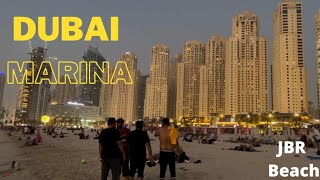 Night view of JBR beach Dubai | The World’s largest observation wheel