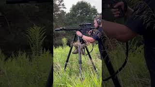 Tripods can be the only way to shoot in certain spots, like long grass. Loving the Warrior! #guns