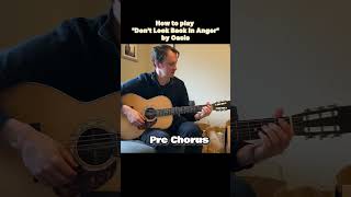 "Don't Look Back In Anger" Guitar Chords (Pre Chorus)  #guitarlesson #easyguitarchords #oasis