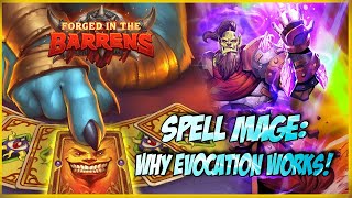 HEARTHSTONE: SPELL MAGE W/ EVOCATION IS CLUTCH | FORGED IN THE BARRENS