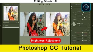 how to enhance and apply brightness/contrast adjustment in photoshop