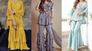 New style Sharara dress | Sharara Gharara designs #shararadressdesign #saleeqafashiondesigner #viral