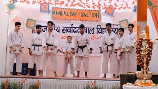 Annual function demo by students 🎉 #karate #fitness #trending #annualfunction #demo #video #viral