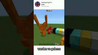 warden vs golems #shorts #minecraft #golems