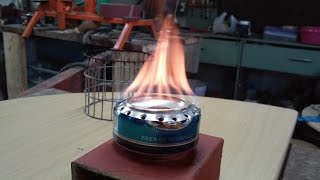 mini alcohol stove!/Καυστήρας με Οινόπνευμα