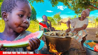 African Village Life #Cooking Most Delicious Traditional Food  | Chicken Biryani For Lunch