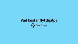 Vad kostar flytthjälp?