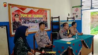 POLSEK CIBEBER SAMPAIKAN HIMBAUAN 5 JANGAN DI SMPN 02 CIBEBER DALAM PROGRAM JUM'AT CURHAT