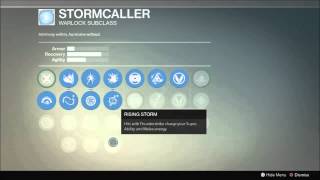 Destiny Warlock 3rd Subclass More in depth and Inside the menu