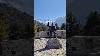 The EBC journey - Everest view from #Namche Bazar #ebctrekking #trekking #himalayas #solotravel #ebc