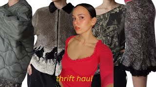 winter pick-ups | try-on thrift haul 2023