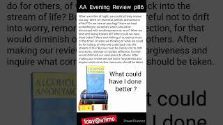 AA Evening Review p86 - Retire at night