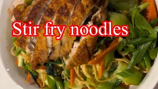 Quick and easy stir fry noodles #genelyskitchen