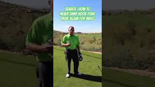 How To Golf Never Snap Hook Your Driver Again for the full lesson video link in comments. #golf #gol