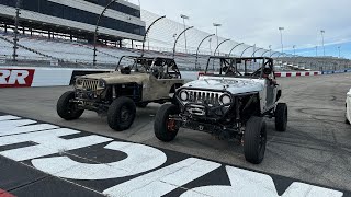 Rock Crawlers on a NASCAR TRACK