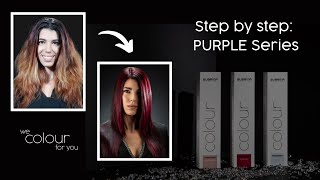 we COLOUR for you I Permanent Colour Step By Step Tutorial I Purple Series