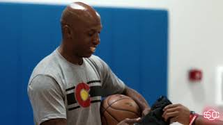 Mavericks rookie Dennis Smith Jr  hangs with Chauncey Billups   SportsCenter   ESPN