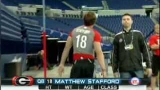 Matthew Stafford 2009 combine clip