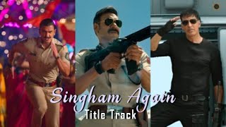 Singham Again Title Track Status |Ajay, Aksha y, Ranveer, Kareena, Deepika, Tiger #shorts #short