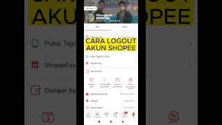 CARA LOGOUT AKUN SHOPEE #SHOPEE #SHORTS