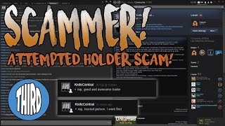 CS:GO M9 Bayonet Stained Field-Tested Scam Attempt ( Holder Scam)