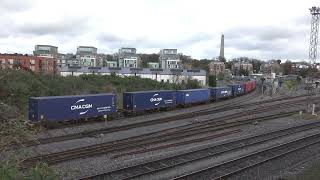 Irish Rail 071 Class Loco 087 + IWT Liner - Islandbridge Junction (25/3/23)