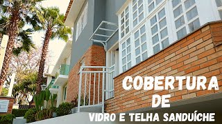 Cobertura de vidro em casa de alto padrão