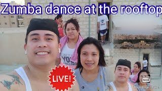 Zumba dance at the rooftop / Exercise to loose excess fats...