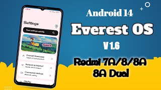 Redmi 8 best Custom Rom ! Mi439 New best Custom Rom ! Everest Os V-1.6 2024 Redmi 8,8A,8A Dual