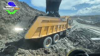 EXCAVATOR HYUNDAI R850LC-9 || Top loading spoil part2#eps40 #alatberat #automobile #mining #operator