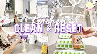 KITCHEN CLEAN & RESET | LAUNDRY | + HEALTHY RECIPE 🍋