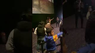 People enjoying screening of tiger3 in nepal