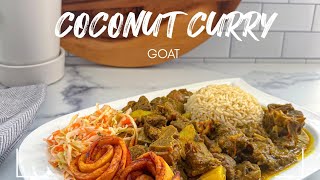 Coconut Curry Goat | The Best Curry Goat Recipe || FRUGALLYT