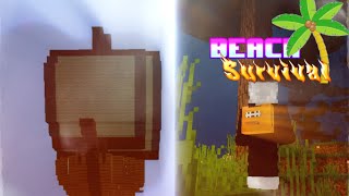 Minecraft:Beach Survival corabie+niște minat