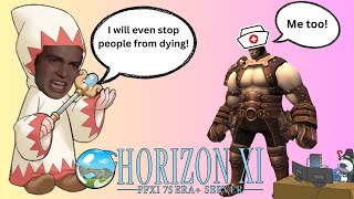 Final Fantasy Horizon XI - Galka Windurst WHM level GRIND - NO PANTS - FT. Anakin Skywalker