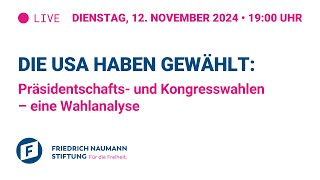 Die USA haben gewählt: Präsidentschafts- und Kongresswahlen – eine Wahlanalyse