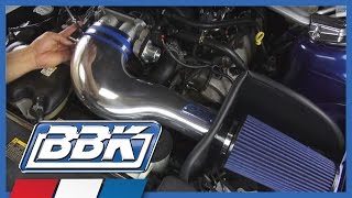 Mustang Cold Air Intake Kit (2005-2009 Mustang GT) Install & Test BBK 17360 Polished