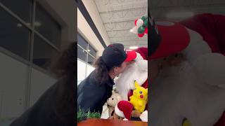 I saw Mikey kissing Santa Claus!