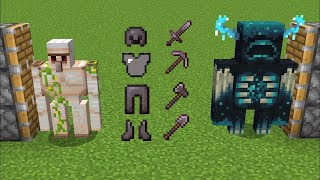 iron golem + all netherite armor  +warden = ??? #851