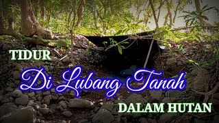 SOLO CAMPING DI SUNGAI TIDUR DI LUBANG TANAH SANTAI MENIKMATI SUARA AIR MENGALIR