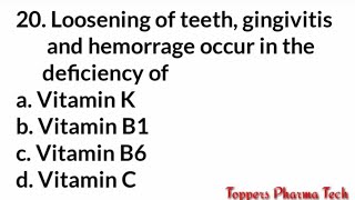 Pharmacist Exam Questions Paper MCQ - 26