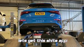 Audi A3 1.0 30 TFSI 8Y - BACK BOX DELETE EXHAUST - QUAD EXIT S3 STYLE - PIPE DYNAMICS