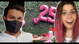 PINTEI MEU CABELO DE ROSA - Aniversário 25 anos - VLOG | Dama e Rei