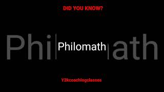 Did You Know?| What Math Lovers are Called?  #shorts #y2kcoachingclasses #maths #mathshorts