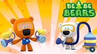 BE-BE-BEARS 🐻 Bjorn and Bucky 🦊 Brain like a drain 🐥 Funny Cartoons For Kids