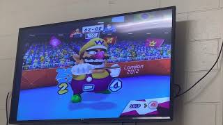 Larry Koopa loses to Wario in Table Tennis