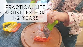 Montessori for 1-2 years | PART 2 |  Practical Life Activities for 1-2 years